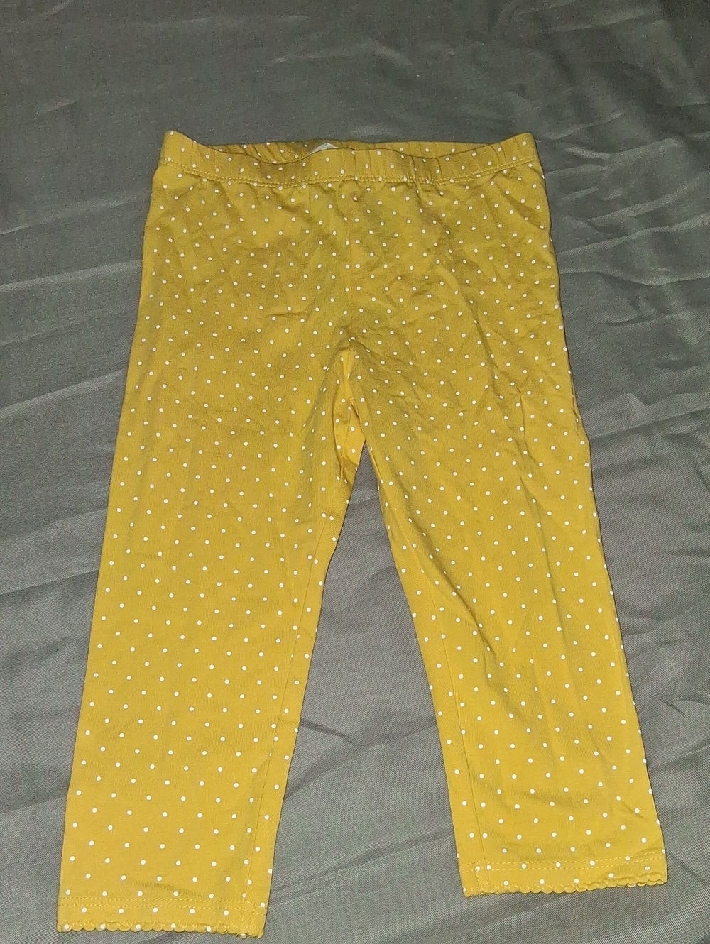 H&M Yellow Polka Dot Girls' Leggings